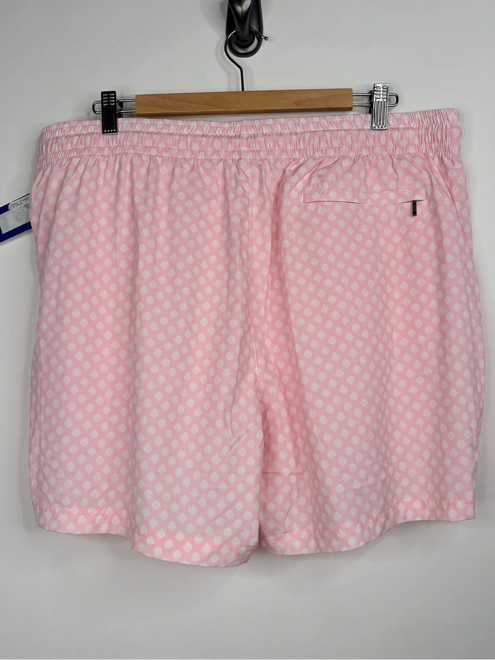 2/$30 Caribbean Pink & White Printed Women's Lounge Shorts